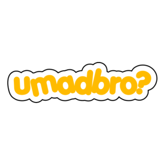 umadbro Sticker (Yellow)